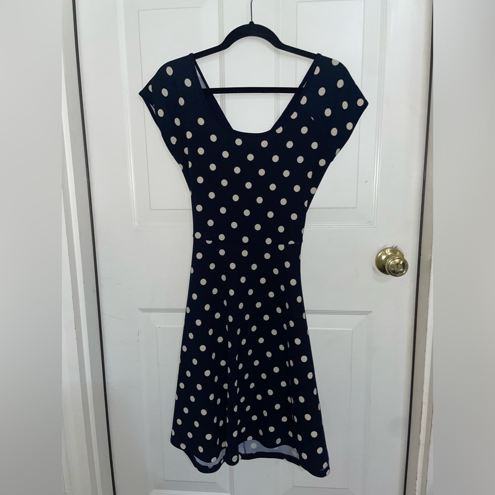 Slim Fit Polka Dot Dress